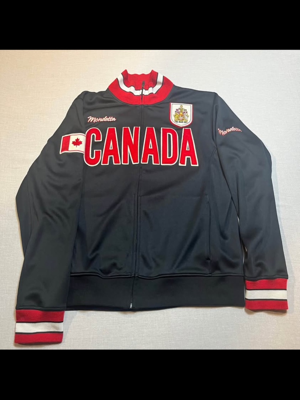 Mondetta Black and Red CANADA Track Jacket